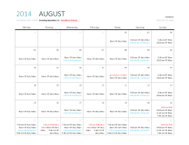 August 2014 mass times